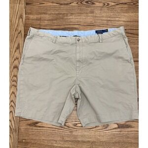 Polo Ralph Lauren Men's 48B Stretch Classic Fit‎ Cotton Twill Shorts Tan Chino